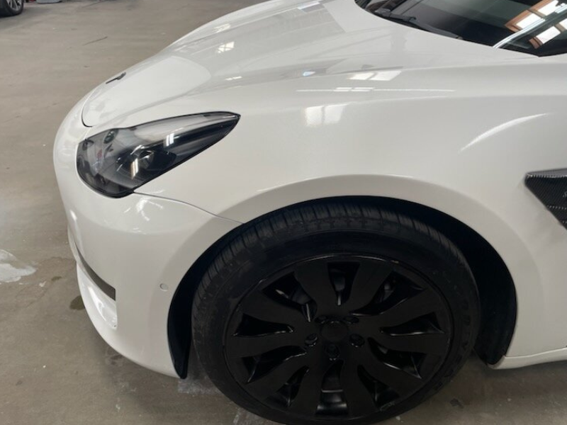 After headlight and bumper repair